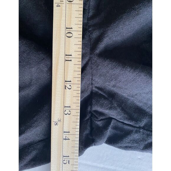 NWT Lucky Brand Black Linen Blend Utility Drawstring Pull-Up Pants Sz XL - Picture 8 of 10